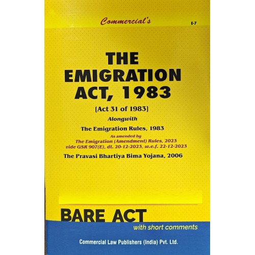 Commercial Law Publisher’s   The Emigration Act, 1983 Bare Act 2024